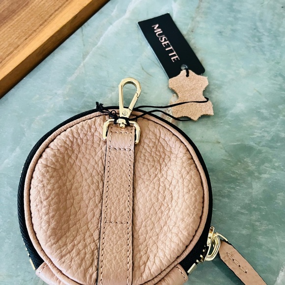 Musette Tan Bee Leather Coin Purse NWT - Picture 4 of 7